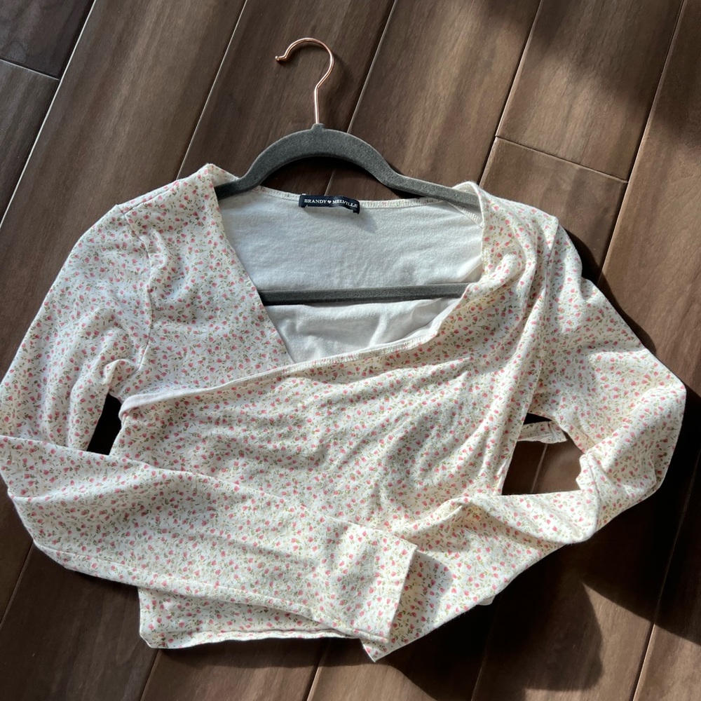 Brandy Melville Amara Wrap Top